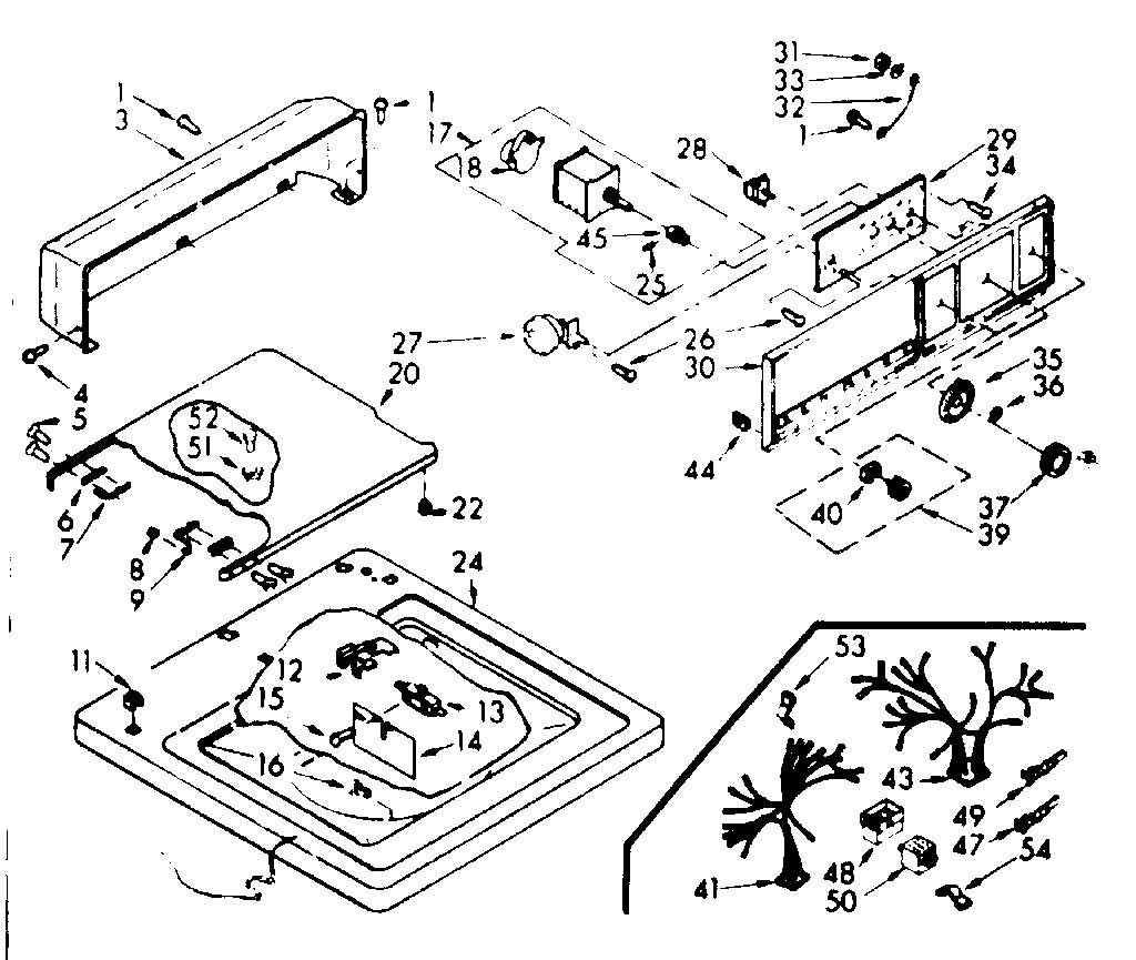 Top and console assembly
