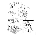 Kenmore 1107204203 top & console assembly diagram