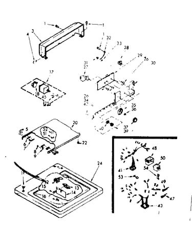 Top & console assembly
