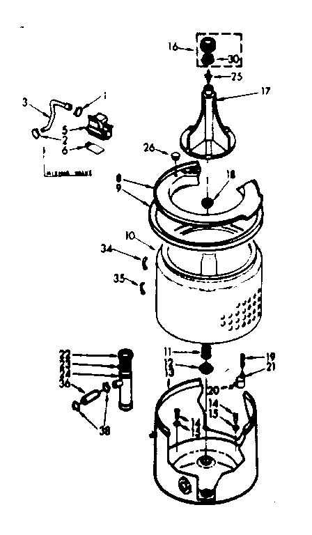 TUB AND BASKET ASSEMBLY