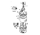 Kenmore 1107204301 tub and basket assembly diagram