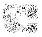 Kenmore 1107204301 top and console assembly diagram