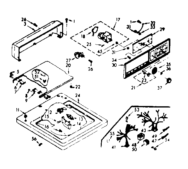 Top and console assembly