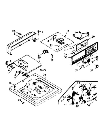 Top and console assembly