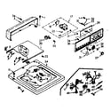 Kenmore 1107204302 top and console assembly diagram