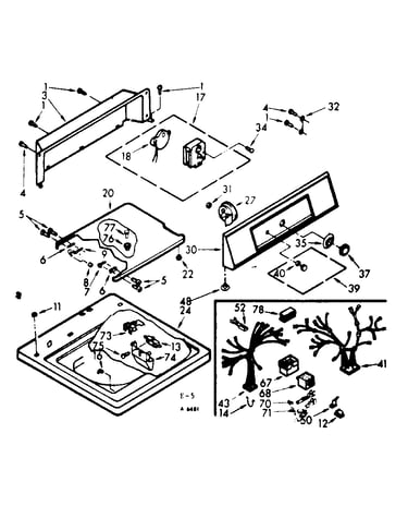 Top and console assembly