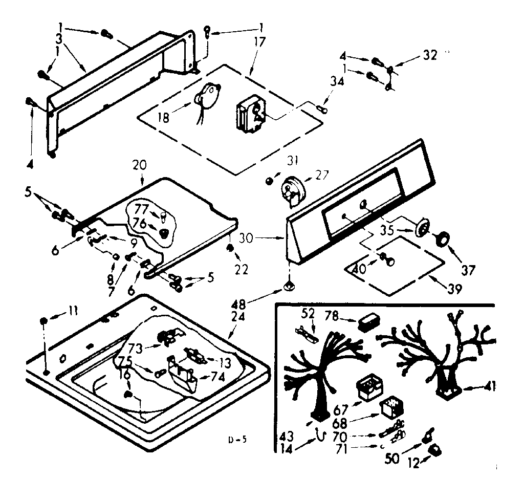 Top and console assembly