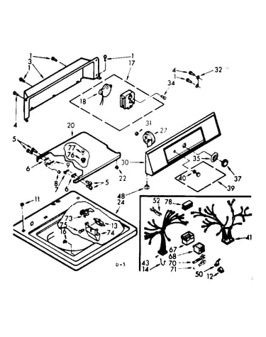 Top and console assembly