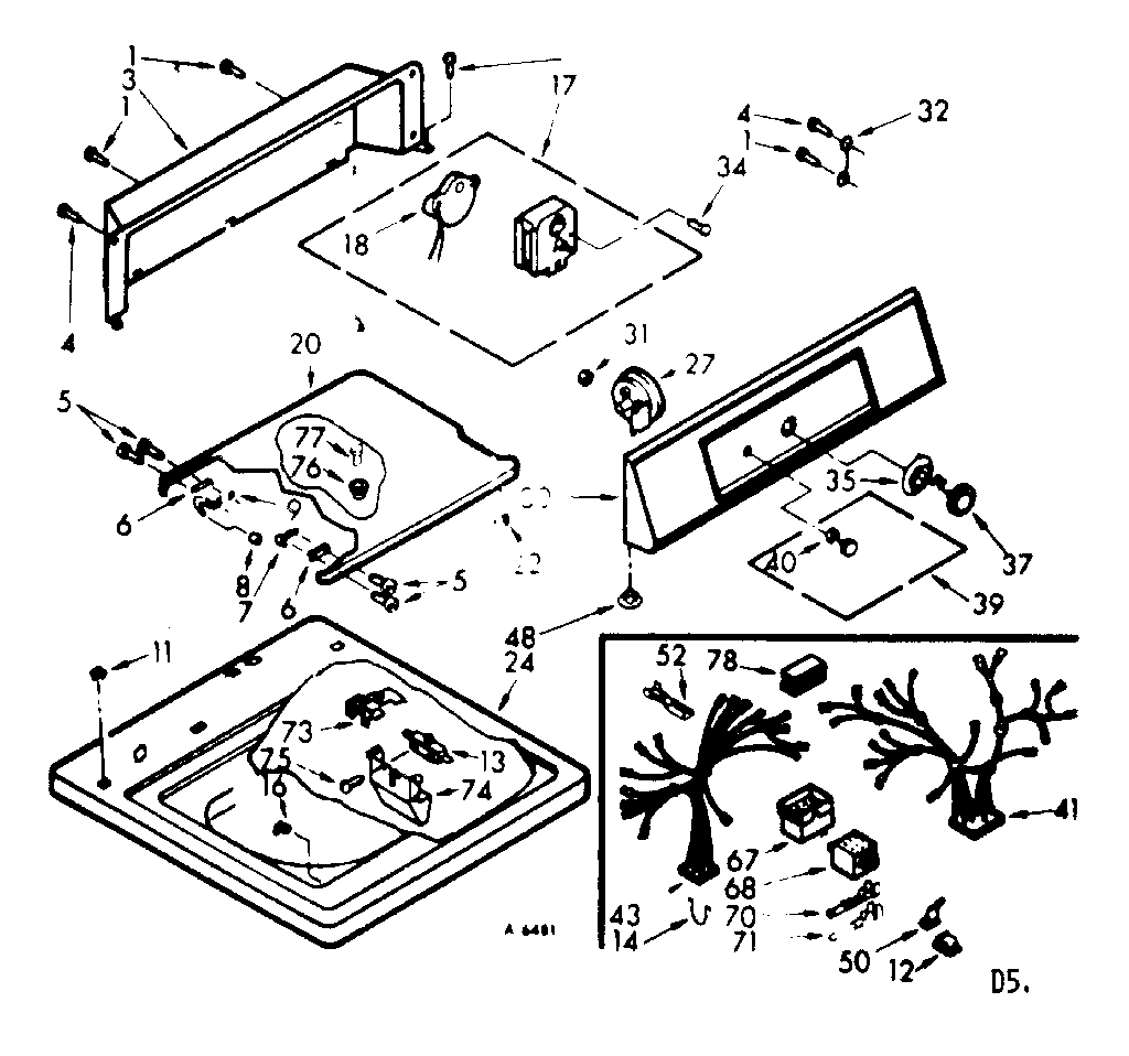 Top and console assembly