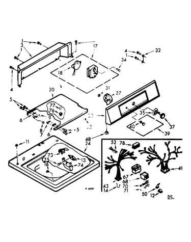 Top and console assembly