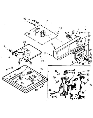 Top and console assembly