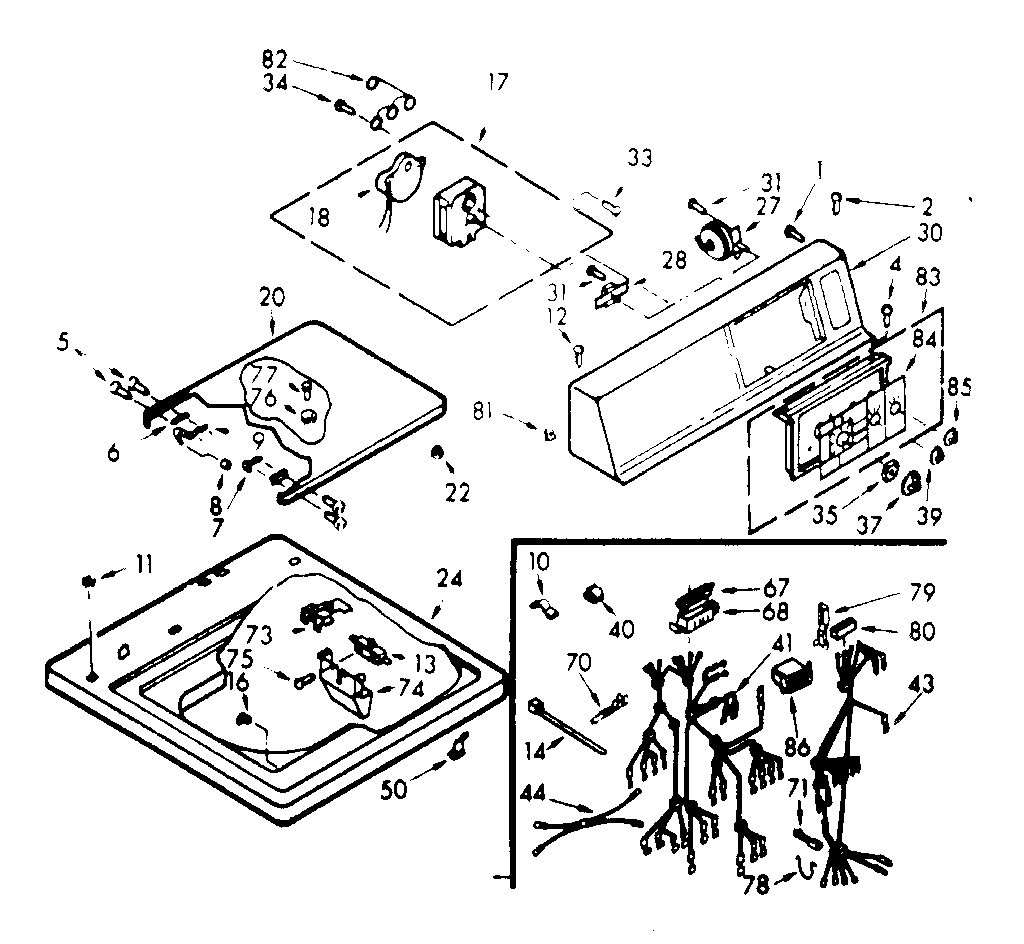 TOP AND CONSOLE ASSEMBLY