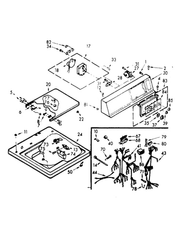 Top and console assembly