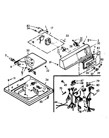 Top and console assembly