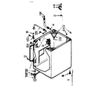 Kenmore 1107205615 cabinet parts diagram