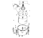 Kenmore 1107205615 tub and basket asm diagram