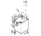 Kenmore 1107205640 cabinet parts diagram