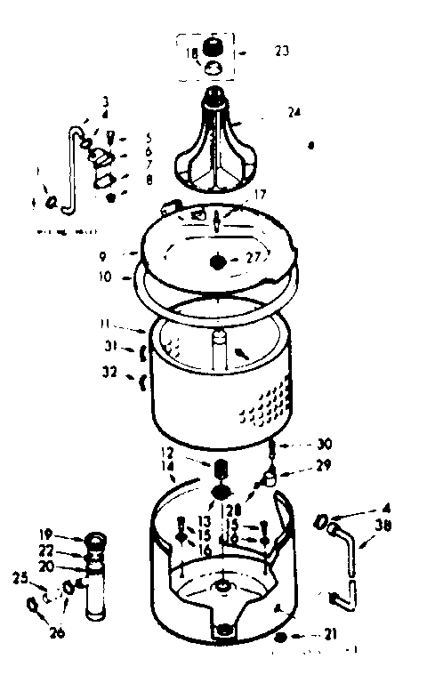 Tub and basket assembly