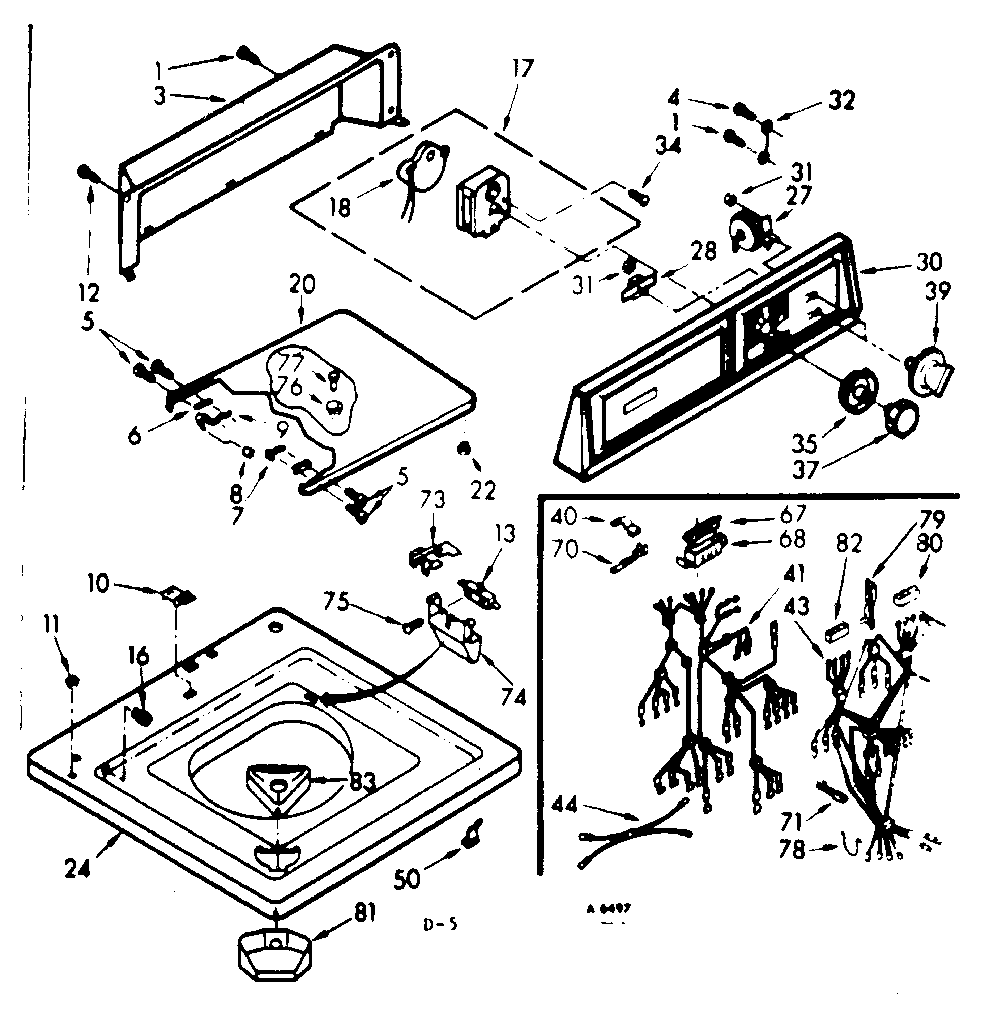 Top and console assembly