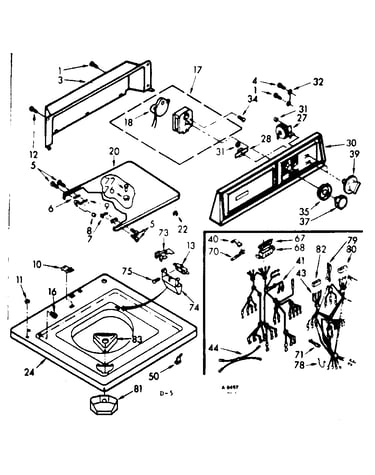 Top and console assembly