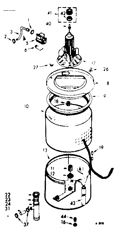 TUB AND BASKET ASSEMBLY