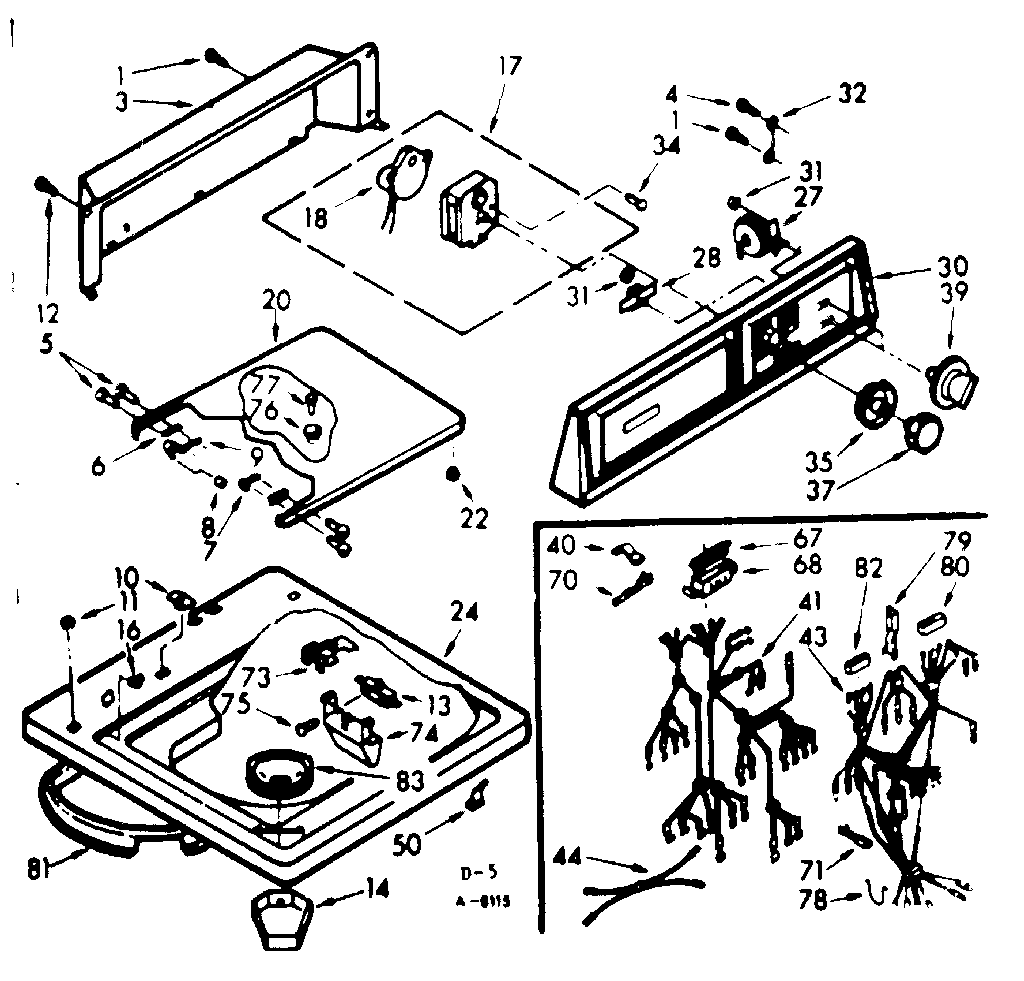 TOP AND CONSOLE ASSEMBLY