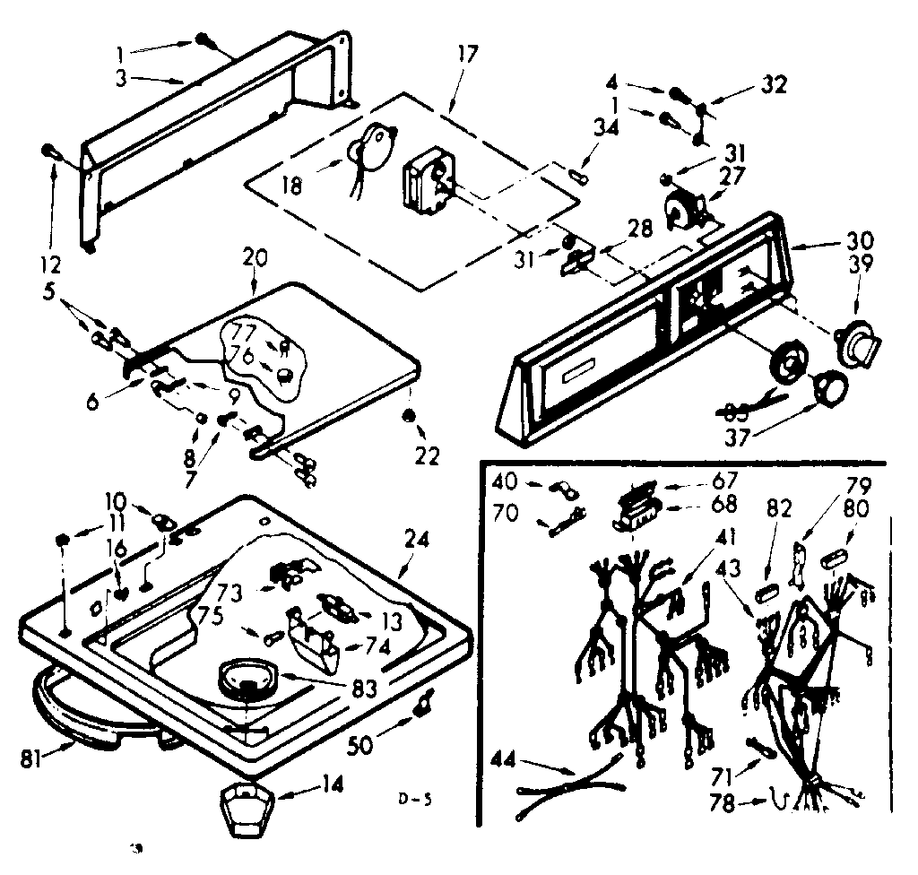 TOP AND CONSOLE ASSEMBLY