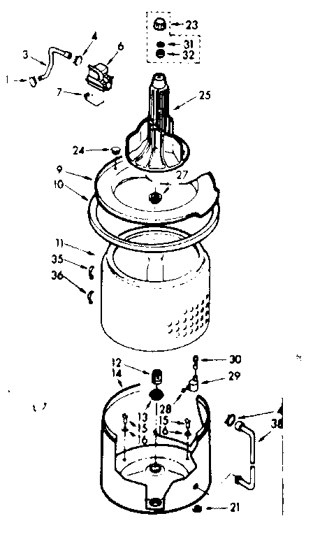 TUB AND BASKET ASSEMBLY