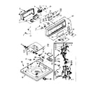 Kenmore 1107204702 top and console assembly diagram