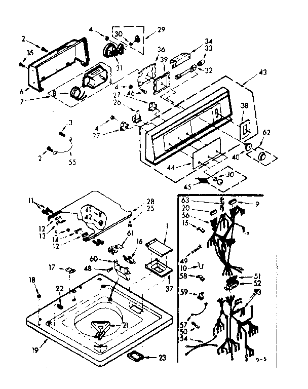 Top and console assembly