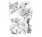 Kenmore 1107205801 top and console assembly diagram