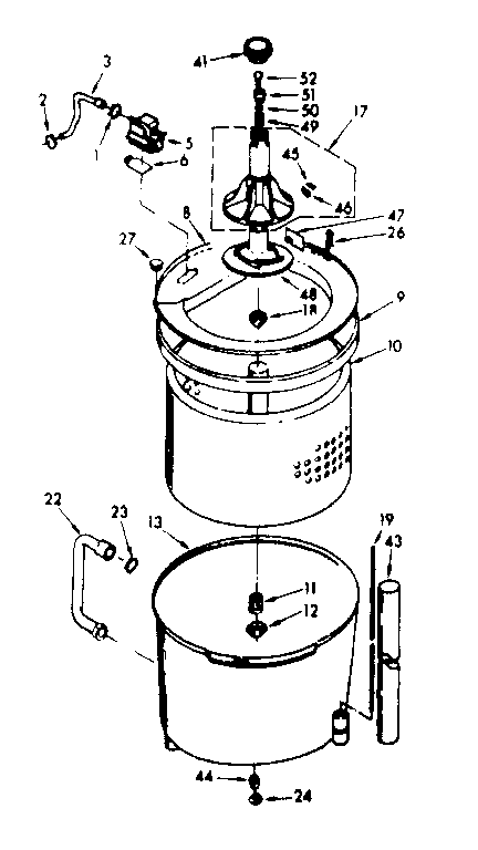 Tub and basket assembly