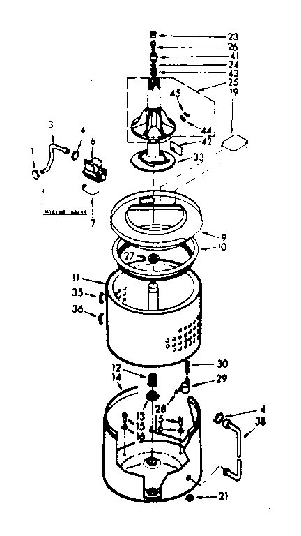 TUB AND BASKET ASSEMBLY