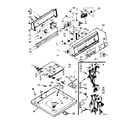 Kenmore 1107204803 top and console assembly diagram