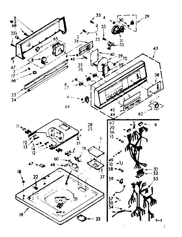 Top and console assembly