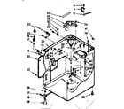 Kenmore 1107205804 cabinet parts diagram