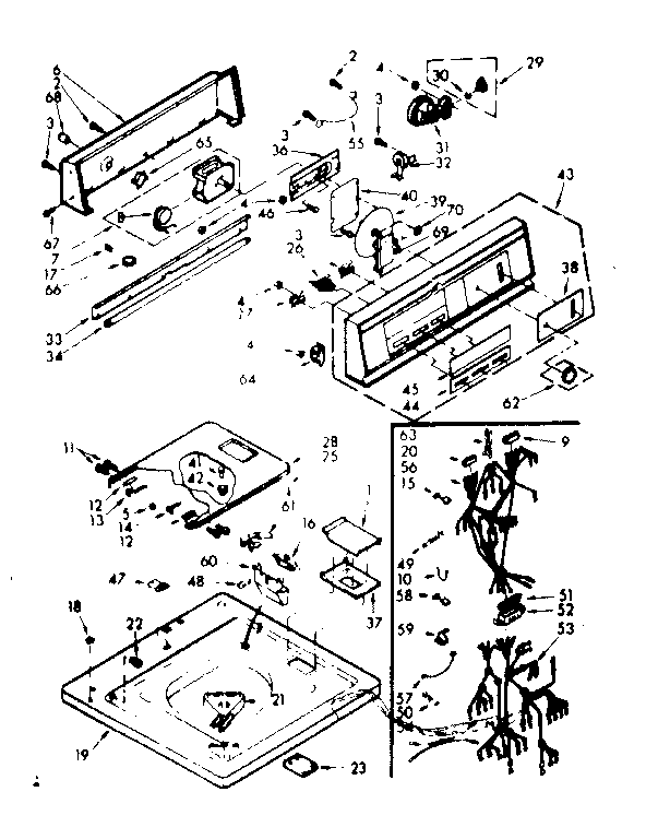 Top & console assembly