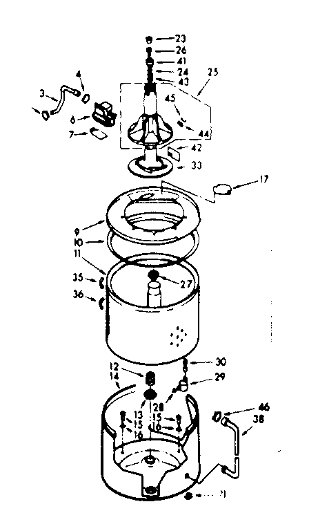 Tub and basket assembly