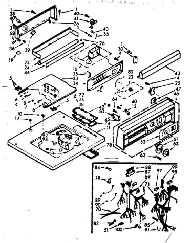 Top & console assembly