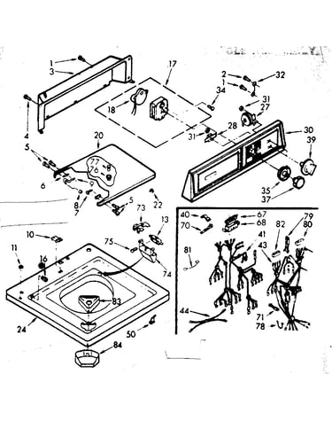 Top and console assembly