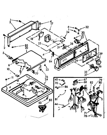 Top and console assembly