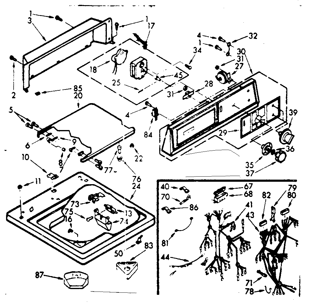Top and console assembly