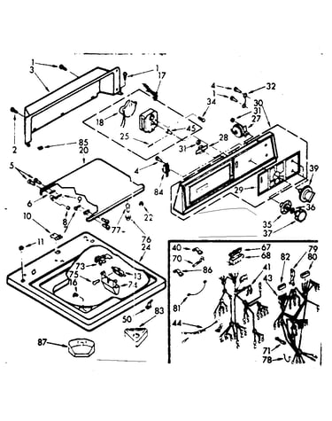 Top and console assembly