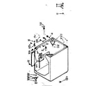 Kenmore 1107215631 cabinet parts diagram