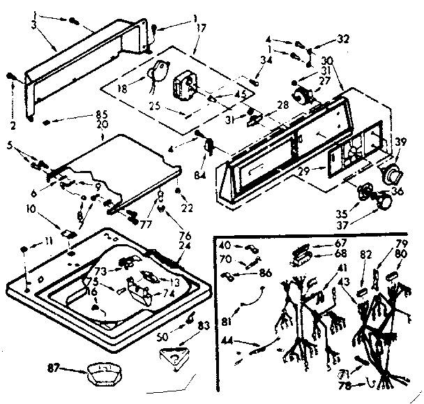 Top & console assembly