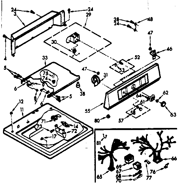 Top & console assembly