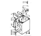 Kenmore 1107224601 cabinet parts diagram