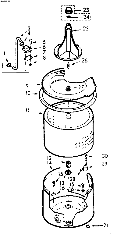 Tub and basket assembly
