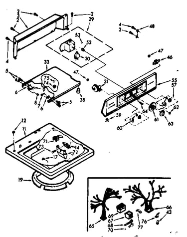 Top and console assembly