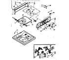 Kenmore 1107224603 top and console assembly diagram